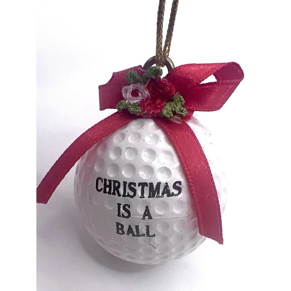 Golf Themed Christmas‎ Ornaments Lot Of 9 Some Hallmark Decorate Or Gift